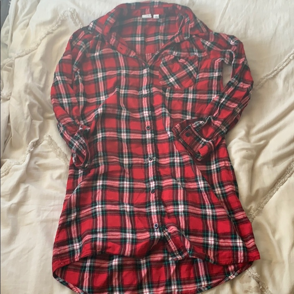 Gap Girls Flannel Tshirt Dress